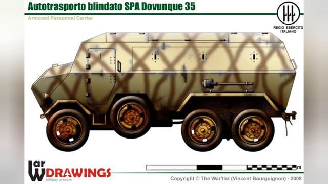 Vehicle Italy Ww2 (BY:WAR DRAWINGS)