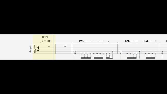 Megadeth - Life In Hell(Snippet) Guitar Riff With Tabs(D Standard)(Slower)