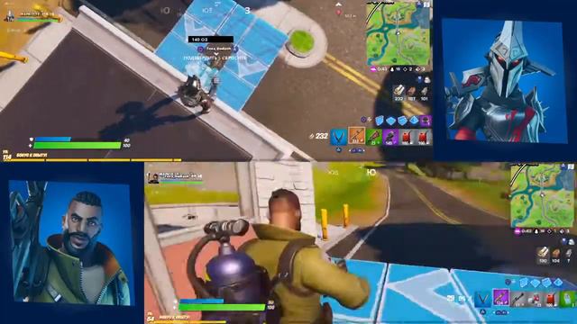 Fortnite - челендж нельзя лутать сундуки ( только хилл ) с братом!!!