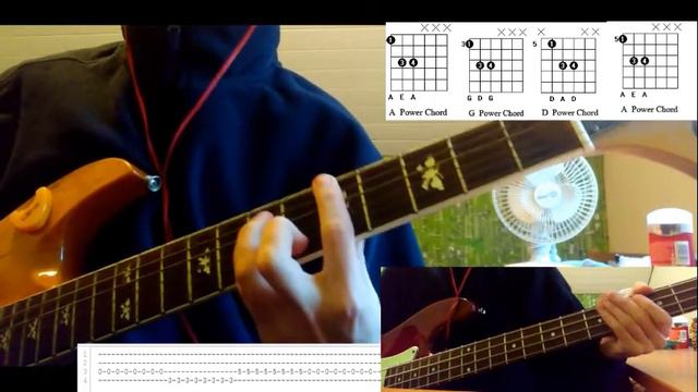 Sonic Death - Оставь меня Cover\tutorial With TAB (live In Yakutsk)