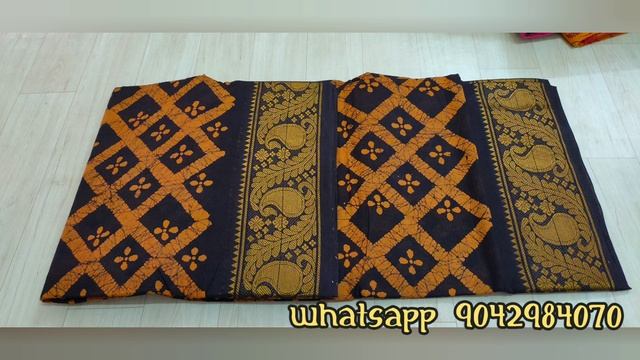 Madisar 9.5 Yards Batik Print Cotton Sarees