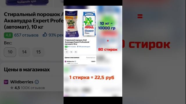 Так ли экономичен порошок Фаберлик, как его рекламируют? Проверим! ?