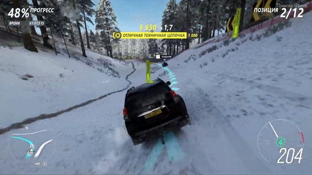 Toyota Land Cruiser. Зимний автокросс в Forza Horizon 4