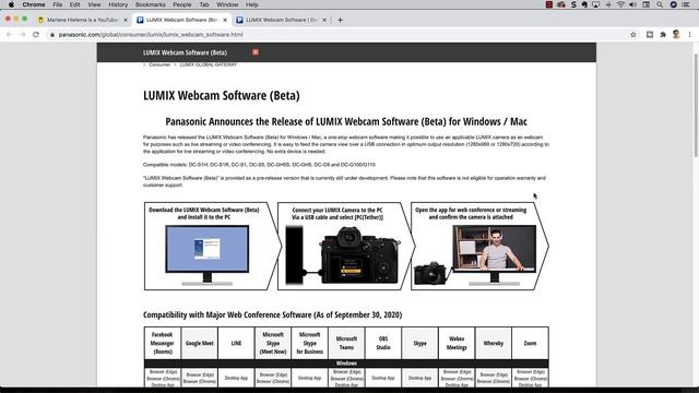 Lumix Camera As A Webcam