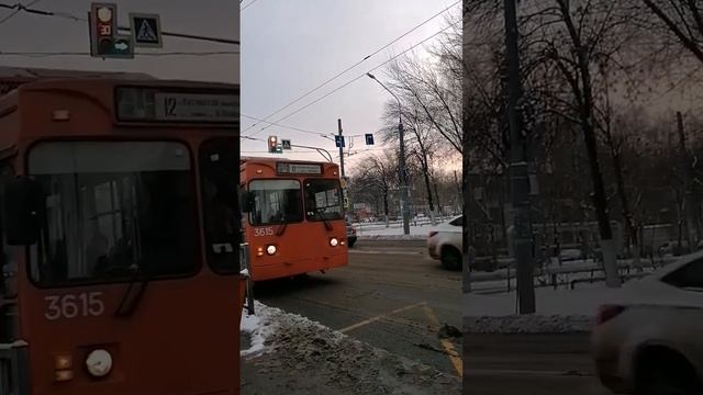 троллейбус МТРЗ 6223 маршрут 14 улица Патриотов  - улица полебойцов