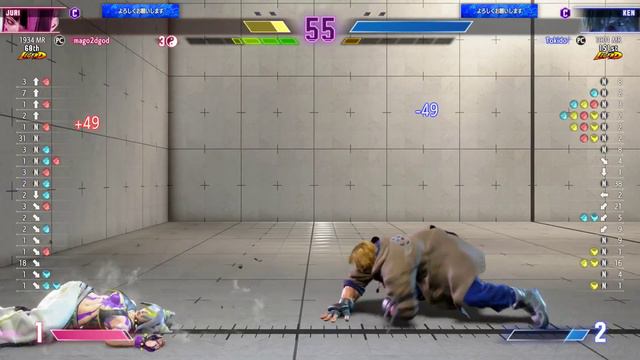 【スト6】マゴ(ジュリ) Vs ときど(ガイル) STREET FIGHTER 6【Key Display On】【4K】