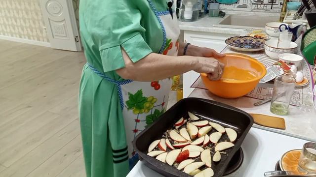 Алмалы бэлиш, Шарлотка!! Өте дәмді және тез дайындалатын,,,, ☝️канал, Жизнь прекрасна!