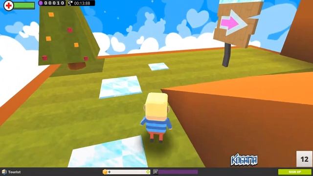 Новогодний Паркур в KoGama Minecraft. Весёлые Попрыгушки