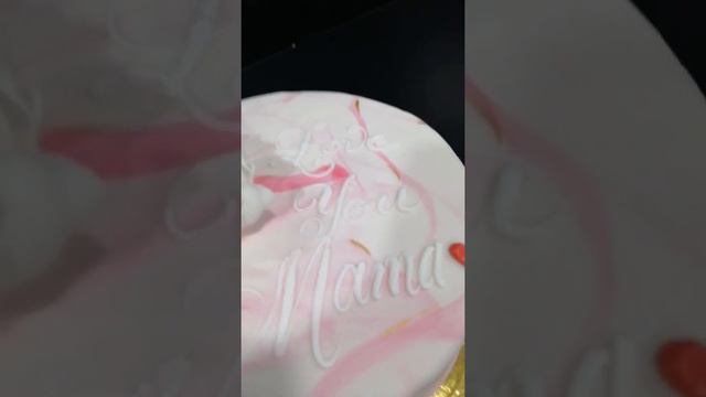Happy Mothers Day Cake With Peony Gumpaste Flowers Design #shortvideos @Junito975