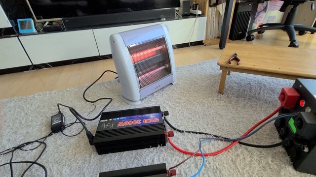 중국산 3000w 인버터 히터 테스트