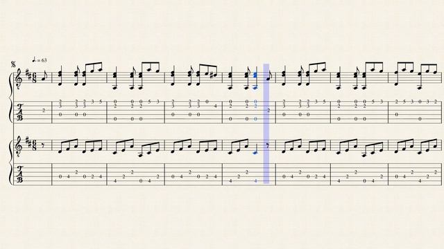 La Douceur Op.58 N°5 -  Ferdinando Carulli (1770 - 1841) - Tablature