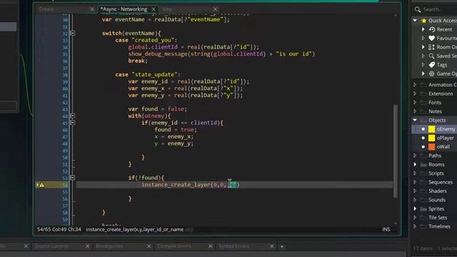[ Make A Multiplayer Game In 2 Hours ] | 5. Loading Other Players | GameMaker Studio 2