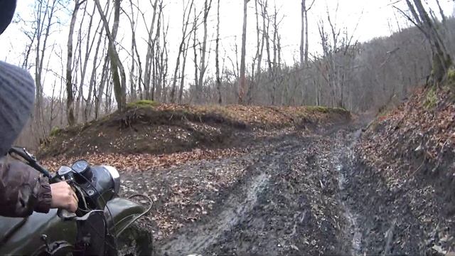 Штурмуем кавказ на мотоцикле Урал, по жуткой грязи