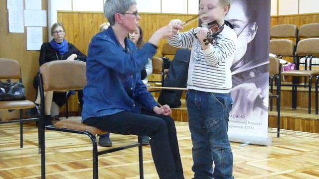 Робота з учнем 1-го класу над гамою