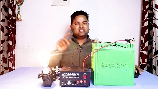 Dc To Ac Converter | Micro Tech 12v Dc Converter | 35ah Battery Inverter | 35 Ah Battery Backup Tim