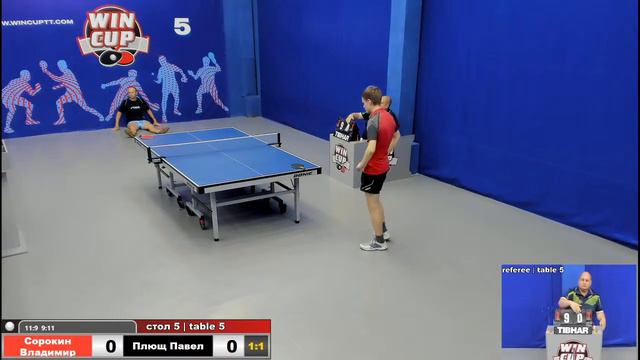 21-00 Сорокин Владимир 3-1 Плющ Павел стол 5  ЮГ-3 24.07.20