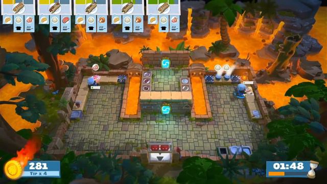 The Ever Peckening Rises DLC - All Levels 4-Stars (1 Player) | Overcooked! All You Can Eat