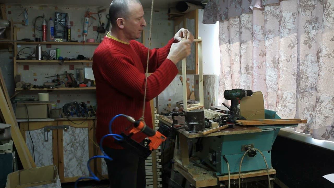 Сборка рамок и натяжка проволоки