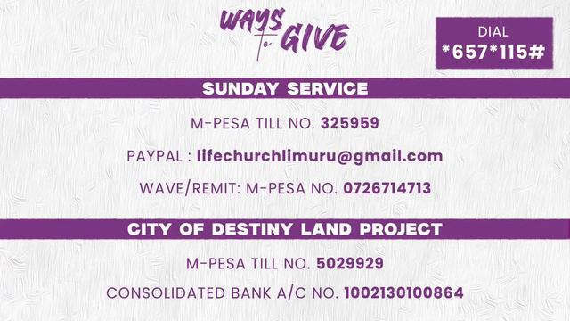 Dominion Over The Sea, Air And Land || Sunday Service -18.02.2024 || Life Church Limuru