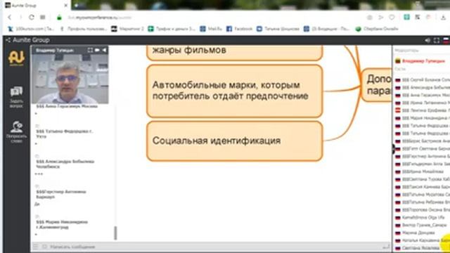 Целевая аудитория В.Тупицын 11 06 2019
