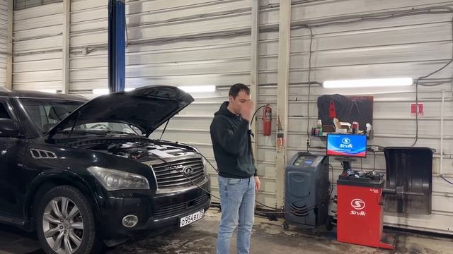 INFINITI QX56  ПОНТОРЕЗКА  КАПИТАЛКА ДВИГАТЕЛЯ