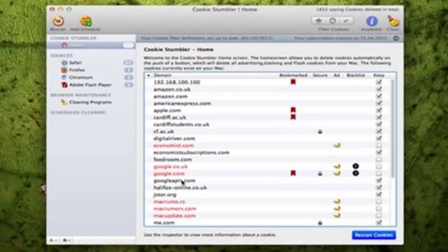Cookie Stumbler Screencast - MacUpdate Promo