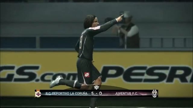 RC DEPORTIVO LA CORUÑA 5 X 0 JUVENTUS FC (PES 2010).wmv