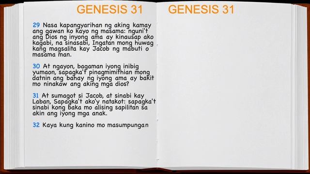 Genesis 31 (Tagalog) Animated Bible Story