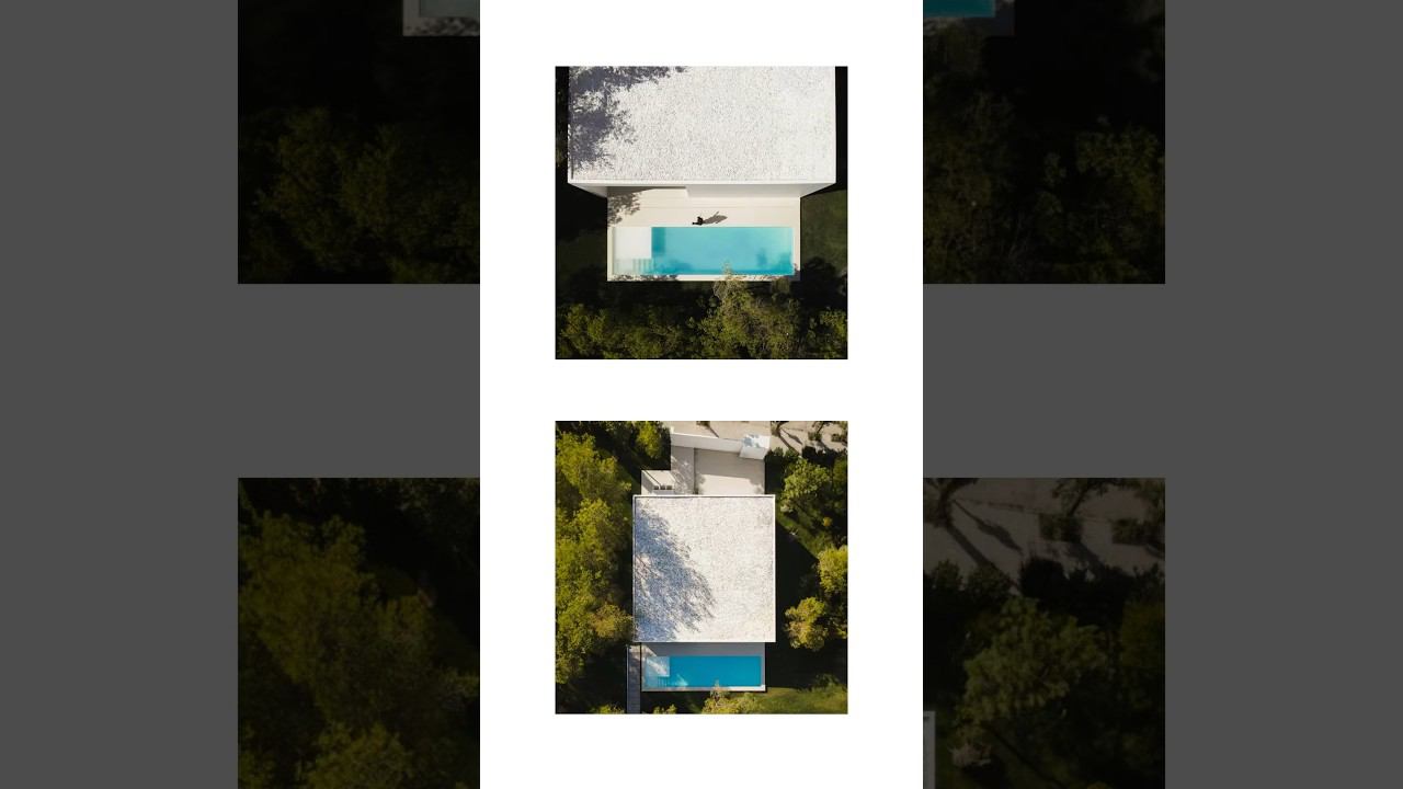 Эффектный прием, когда длина бассейна равна длине дома, согласны? В виллах от Франа Сильвестра