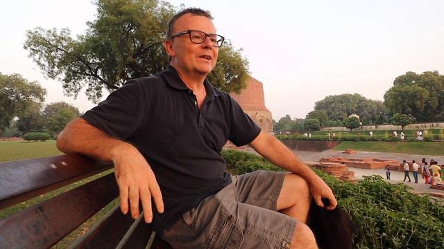 Sarnath Varanasi Video Visit Temples Stupas Pillars & Gardens, Indian Food Paneer. India Travel Vlo