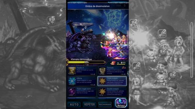 [FFBE GL] Scorn of the Demon Chimera EXT vs Physalis (All missions, 11  turns)