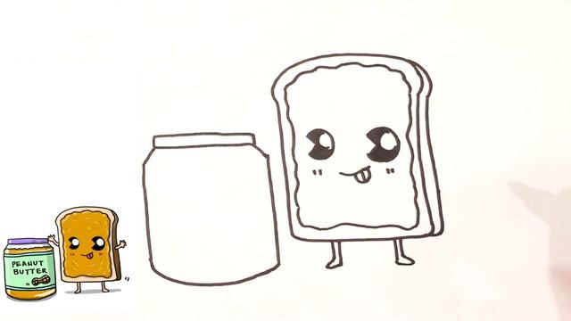 How To Draw A Peanut Butter Jar | How To Draw A Peanut Butter Sandwich