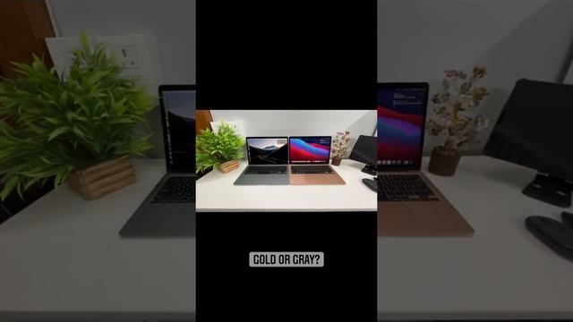 MacBook Air Gold Vs Space Gray #apple #macbook