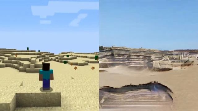 Minecraft Through GauGAN (bad Edition)