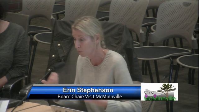 Council Work Session - Visit McMinnville 9/18/19