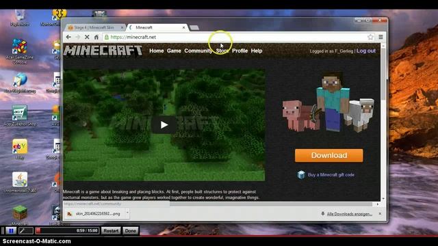 Minecraft Skin ändern (Skindex) German