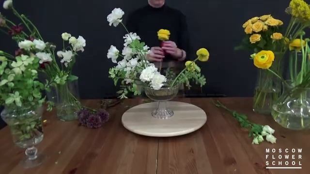 Создание букета своими руками. Мастер-Класс от Moscow Flower School