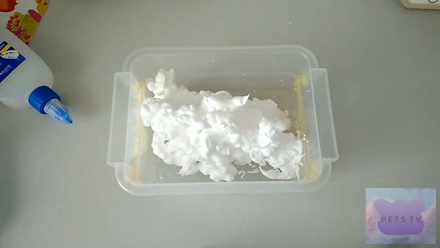 Как сделать большой флаффи слайм!☁