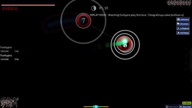 Osu! Fem.love Фотографирую закат