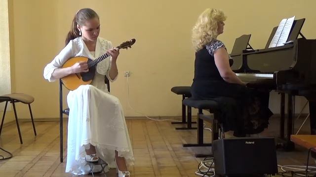 J.Sibelius - Violin Concerto - 1 Part- Kseniia Shumna (domra), Tatyana Milenina (piano).