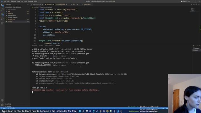 Let's Make A Full Stack Template! #100Devs