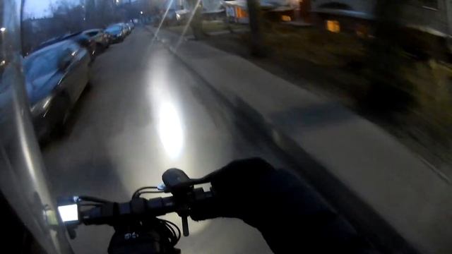 самокат Kugoo M5 катаюсь в +2°C часть 4