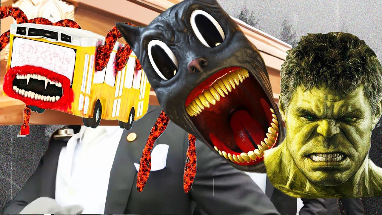 MIX Hulk X Bus Eater X Siren Head - Coffin Dance Song (Cover)