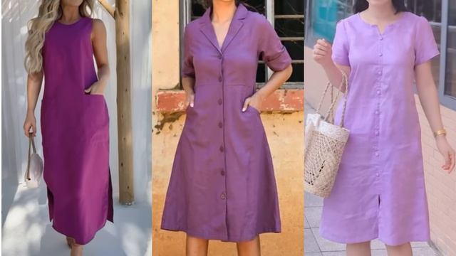МОДНЫЕ ЛЬНЯНЫЕ ПЛАТЬЯ 💖ШИКАРНЫЕ ПЛАТЬЯ ДЛЯ ЗНОЙНОГО ЛЕТА💖 КАК ВЫГЛЯДЕТЬ ШИКАРНО В ЖАРУ