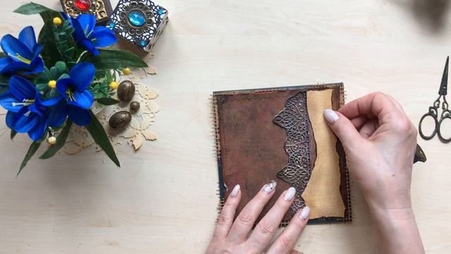 Видеоуроки для начинающих заниматься скрапбукингом текстильная открытка