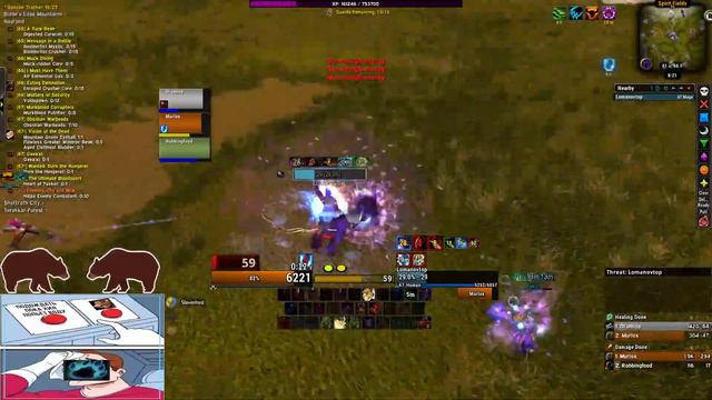 [TBC Classic] Качаем друида танка 58-70 | Gehennas - Server