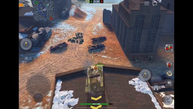 WOT Blitz Баги на карте каньон
