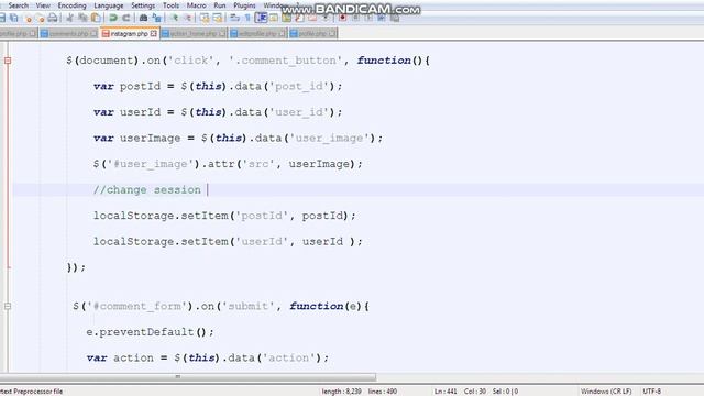 Instagram Tutorial Part-69: Post Insert Comment AJAX  PHP MYSQLI for android mobile tablet web.