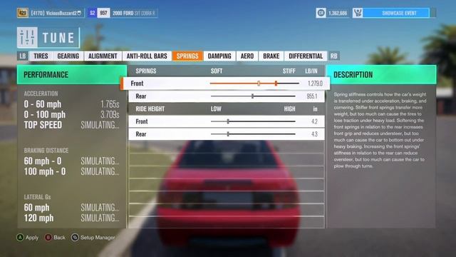 Fh3 2000 Ford Mustang SVT Cobra Drag Build