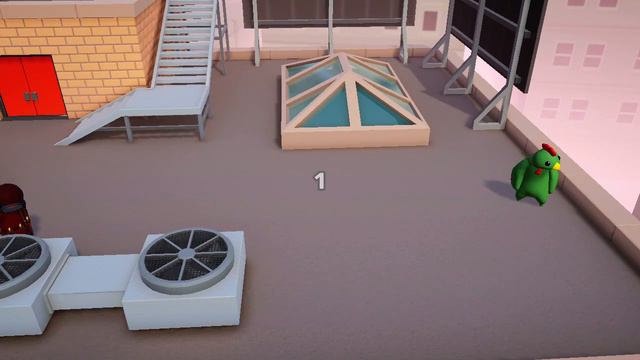Gang Beasts Gameplay Melee Roof